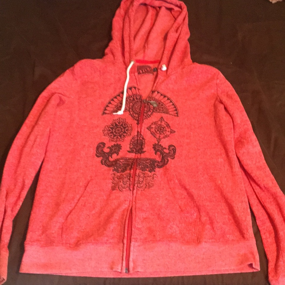 Sugar skull zip up hoodie
